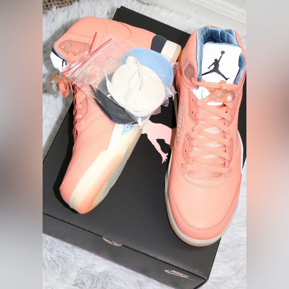 Air Jordan 5 Retro SP DV4982 641 x Dj Khaled Crimson Bliss Mens Size 12.5 New - Picture 8 of 10